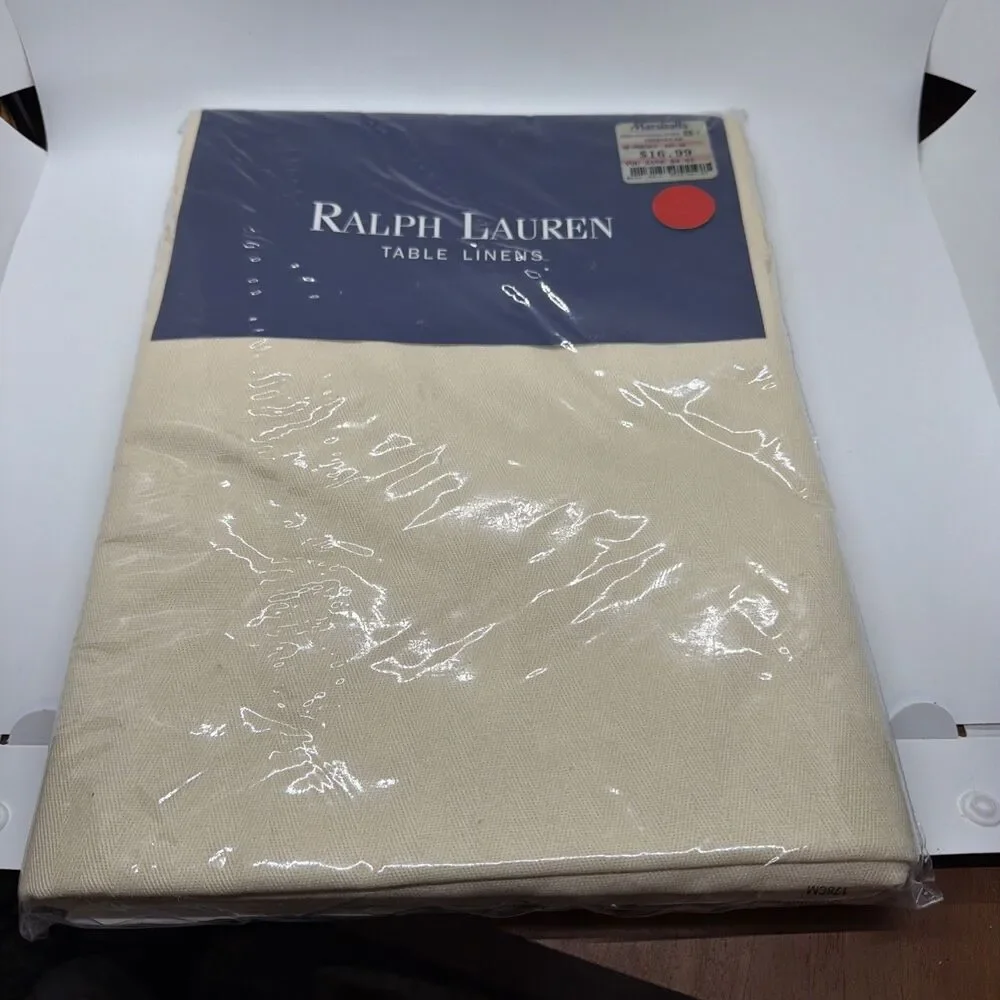 Ralph Lauren Table Linen Fairlane 70” Round- Brand New!